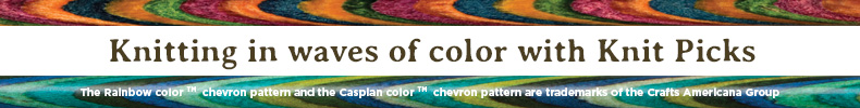 Knitting in waves of color from Knit Picks