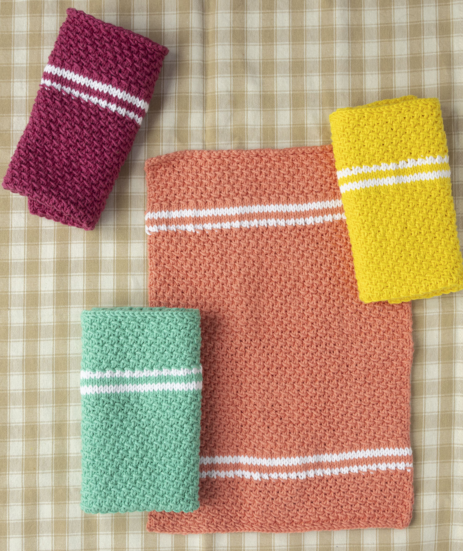 Dish Towel Set Pattern - Knitting Patterns and Crochet ...