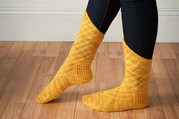 Oblique Socks by Mone Dräger from Artful Arches from Knit Picks