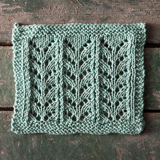 Dishcloth Knitting Pattern Using Cables and Lace