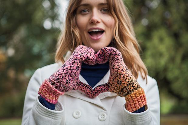 Free Knit and Crochet Patterns in Chroma Twist - Liliiflora Mittens from KnitPicks.com