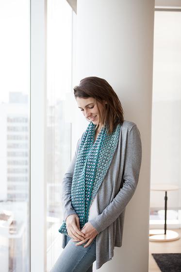 Free Knit and Crochet Patterns in Chroma Twist - Chromatic Granny Stripe Crochet Cowl from KnitPicks.com