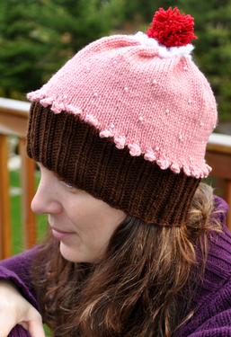 Adult Beaded Cupcake Hat - Knitting Patterns and Crochet ...