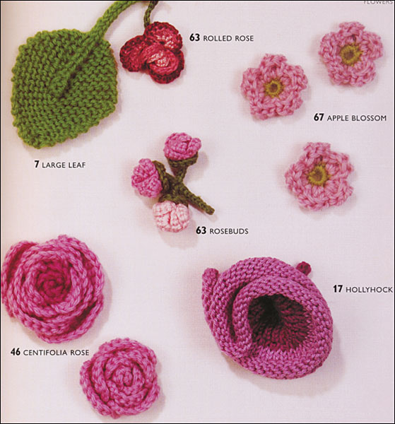 100 flowers to knit crochet from knitpickscom knitting by lesley