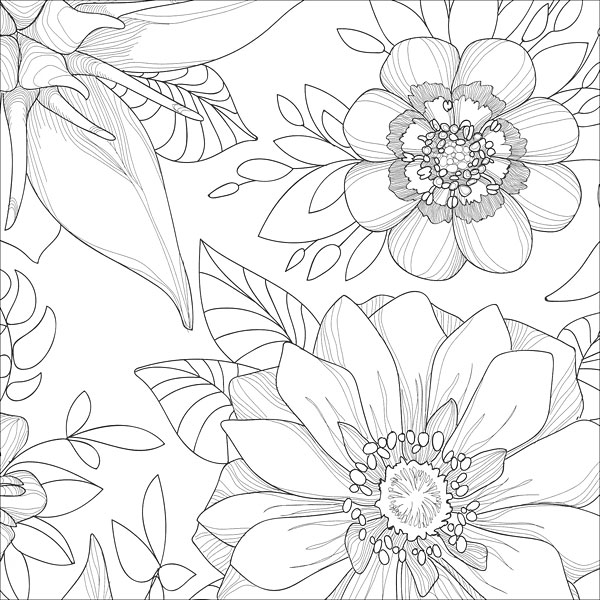 Zen Coloring: Flowers from KnitPicks.com Knitting by Guild ...