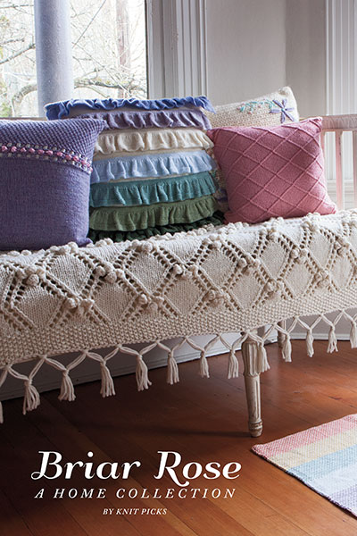 Knit Home Decor Patterns - Briar Rose Collection from knitpicks.com