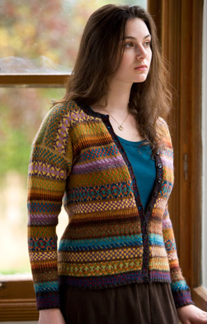 Palette Fair Isle Cardigan - Knitting Patterns and Crochet ...