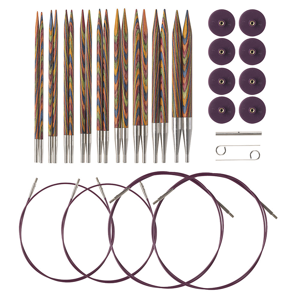Options Interchangeable Harmony Wood Circular Knitting Needle Set