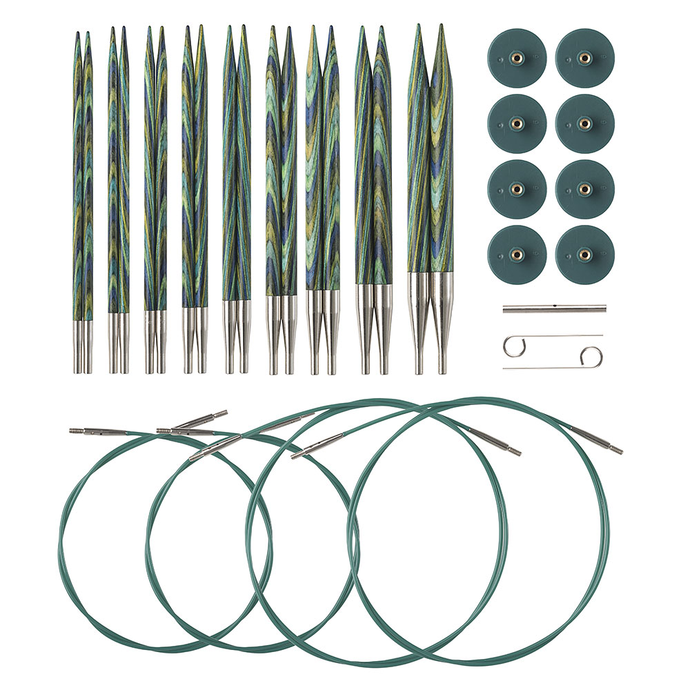 Options Interchangeable Caspian Circular Knitting  Needle Set