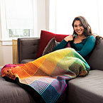 Hue Shift Afghan Kit - Rainbow