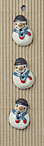 Handmade Snowman Stoneware Buttons