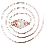 Pearl Shawl Pin - Twirl Rose Gold