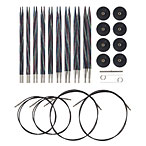 Options Interchangeable Foursquare Majestic Circular Knitting Needle Set