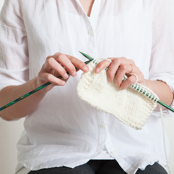 Learn to Knit: Purl Stitch English