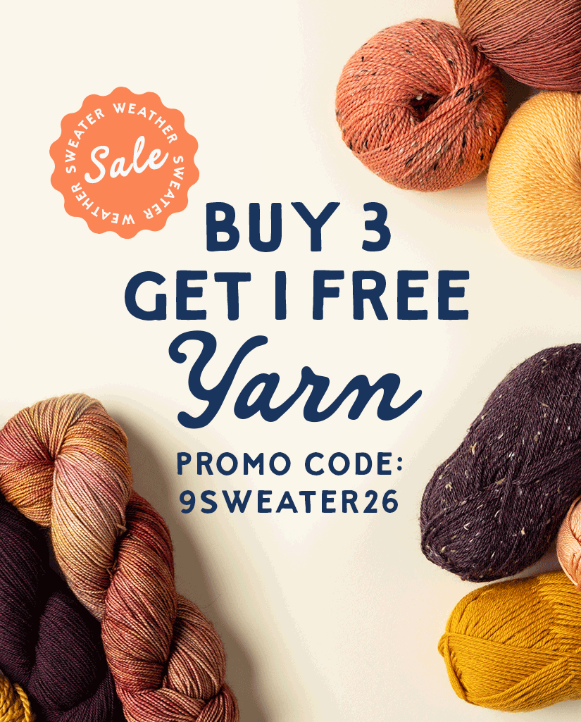 Buy 3, Get 1 Free Yarn Sale