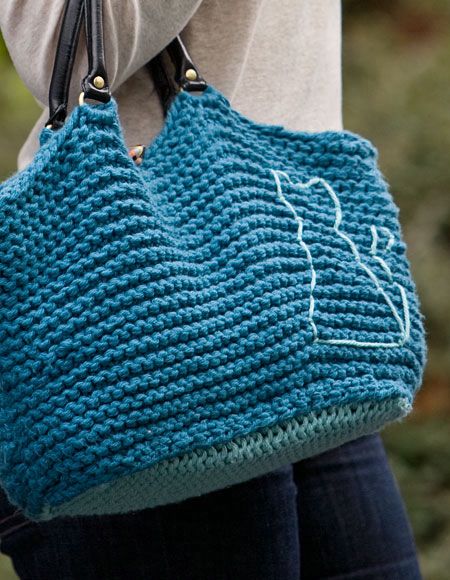 Cat Bag - Knitting Patterns and Crochet Patterns from KnitPicks.com
