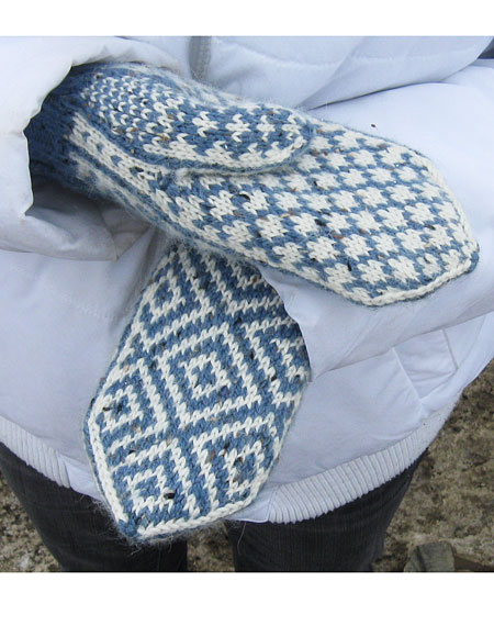 Ms Ida's Chain Link Mittens - Knitting Patterns and ...