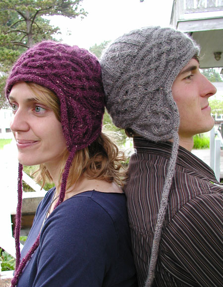 Aran Earflap Hat - Knitting Patterns and Crochet Patterns ...