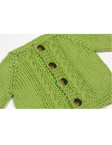 Bitty Cabled Cardigan - Knitting Patterns and Crochet Patterns from ...