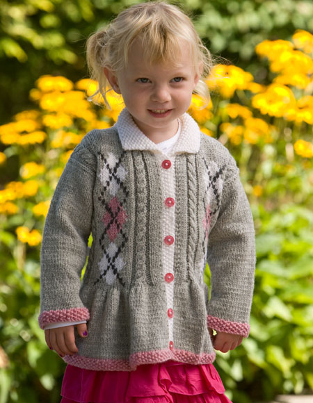 Child Argyle Jacket with Cables - Knitting Patterns and Crochet ...