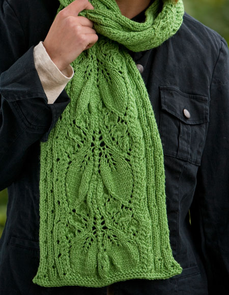 Falling Leaves Scarf - Knitting Patterns and Crochet ...