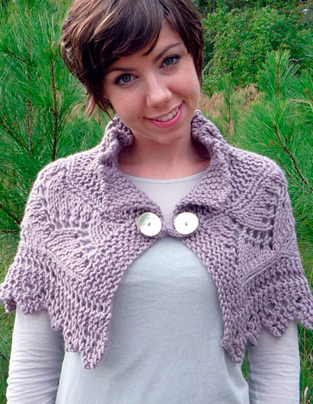 Snowberry Brambles Capelet - Knitting Patterns and Crochet ...