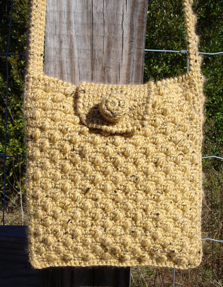 Cobblestone Crochet Shoulder Bag - Knitting Patterns and Crochet ...