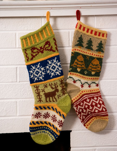 Mix-It-Up Christmas Stranded Stocking Pattern - Knitting ...