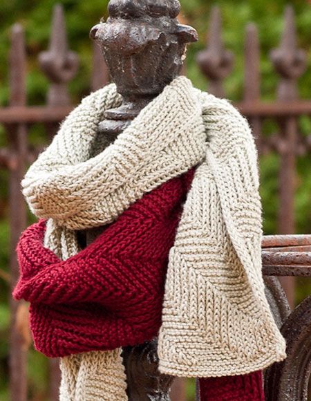 Reversible Ribbed Scarf - Knitting Patterns and Crochet ...