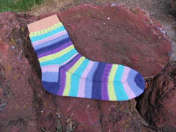 Lithosphere Sock - Knitting Pattern 