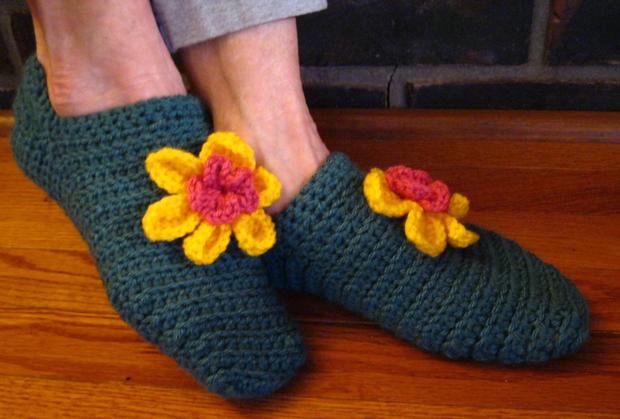 The Knitter's Crocheted Slippers - Knitting Patterns and Crochet ...