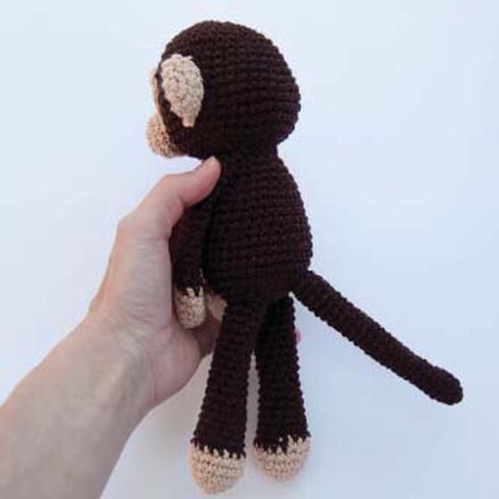 crochet monkey toy