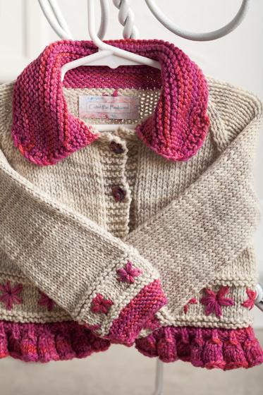 Embroidered Daisy Cardigan Knitting Patterns And Crochet Patterns