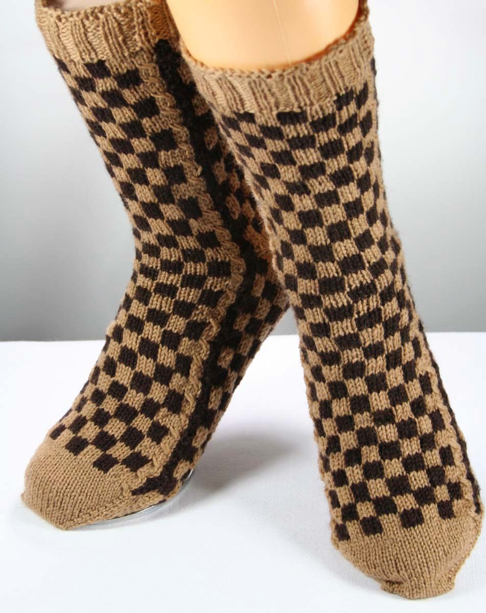 LouisVuitton-Inspired Socks Pattern - Knitting Patterns and Crochet Patterns from 0