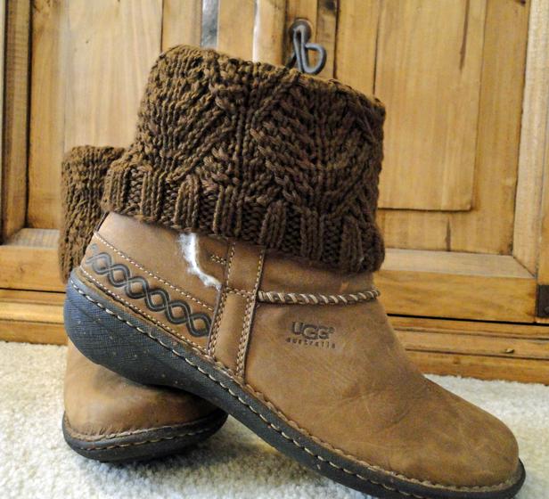 Diamond Boot Cuffs - Knitting Patterns and Crochet ...