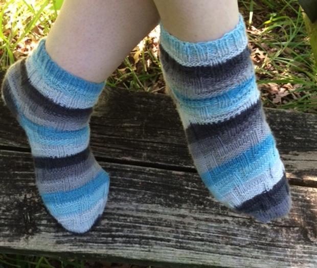 Stripey Stairs Socks - Knitting Pattern