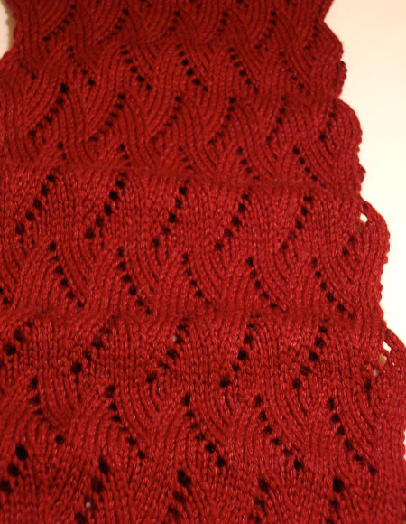 Winter Flame Scarf - Knitting Patterns and Crochet Patterns from ...