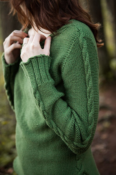 Triangle Cable Pullover - Knitting Patterns and Crochet Patterns from ...