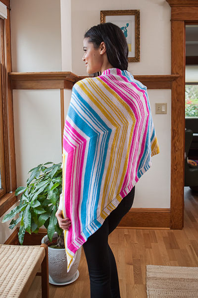 Eclectic Electric Shawl - Knitting Pattern