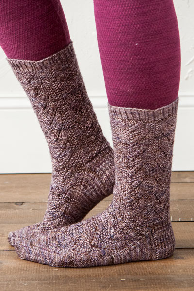 Textured Lace Socks - Knitting Patterns and Crochet Patterns from ...