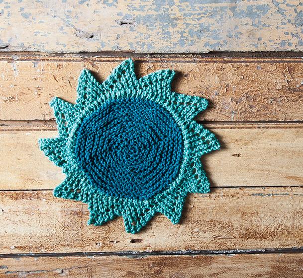 Starflower Dishcloth - Free Knitting Pattern