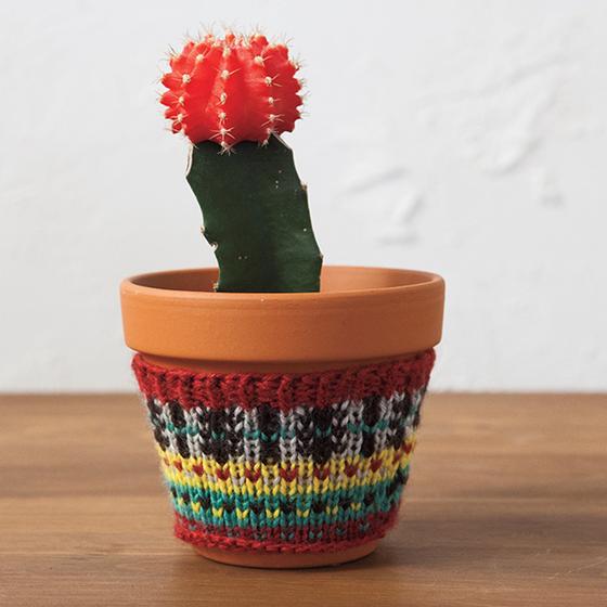 Plant Cozies - Free Knitting pattern for plant cozies