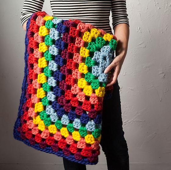Tuff Granny Throw - Free Crochet Pattern
