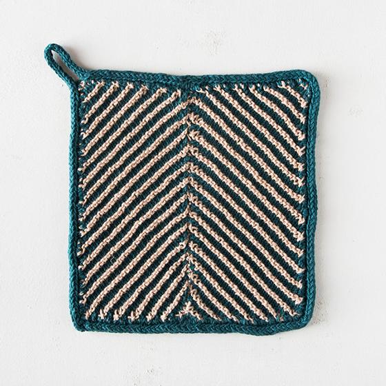 Chevron Tile Dishcloth - Knitting Patterns and Crochet Patterns from ...