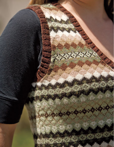 Corrie Fair Isle Vest Pattern - Knitting Patterns and Crochet Patterns ...