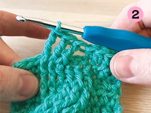 Crochet twisted cable stitch tutorial (with no post stitches!) - Dora Does