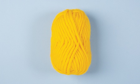 Thick and Thin Yarn, Yellow Yarn, Crochet Chunky Yarn, Bulky Yarn