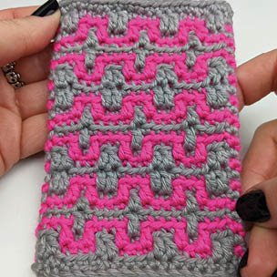 No Right Or Wrong. Two-sided overlay mosaic crochet