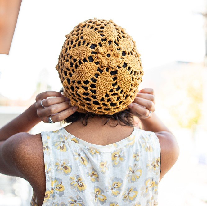 Daisy Mandala Beanie