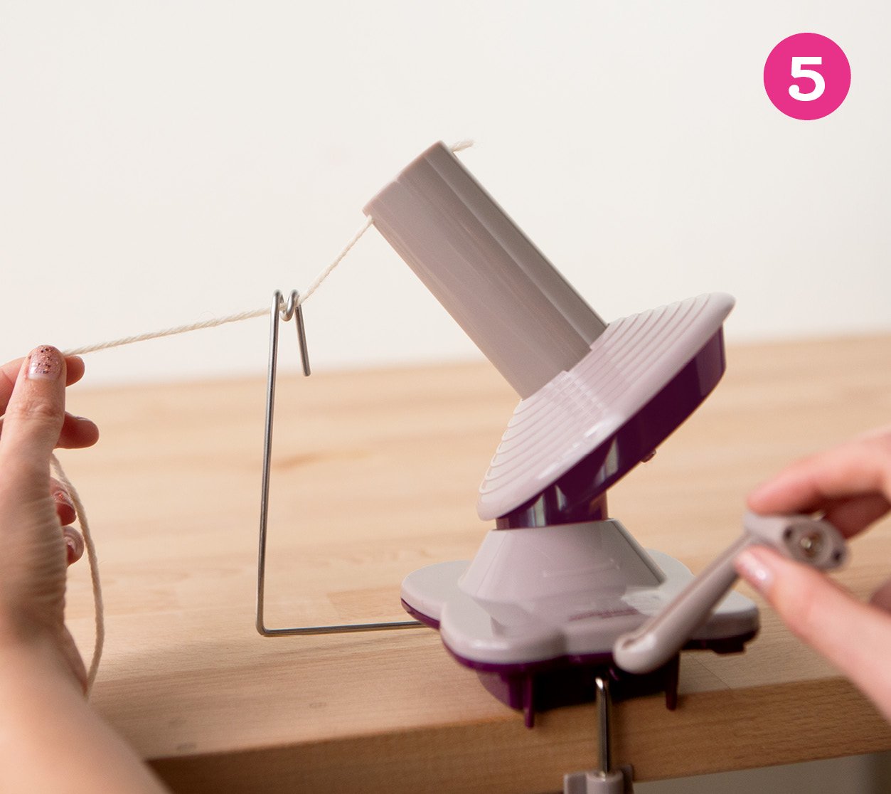 TWO SMART GADGETS FOR KNIT + CROCHET  How to wind a skein into a cake with yarn  winder + swift EASY 